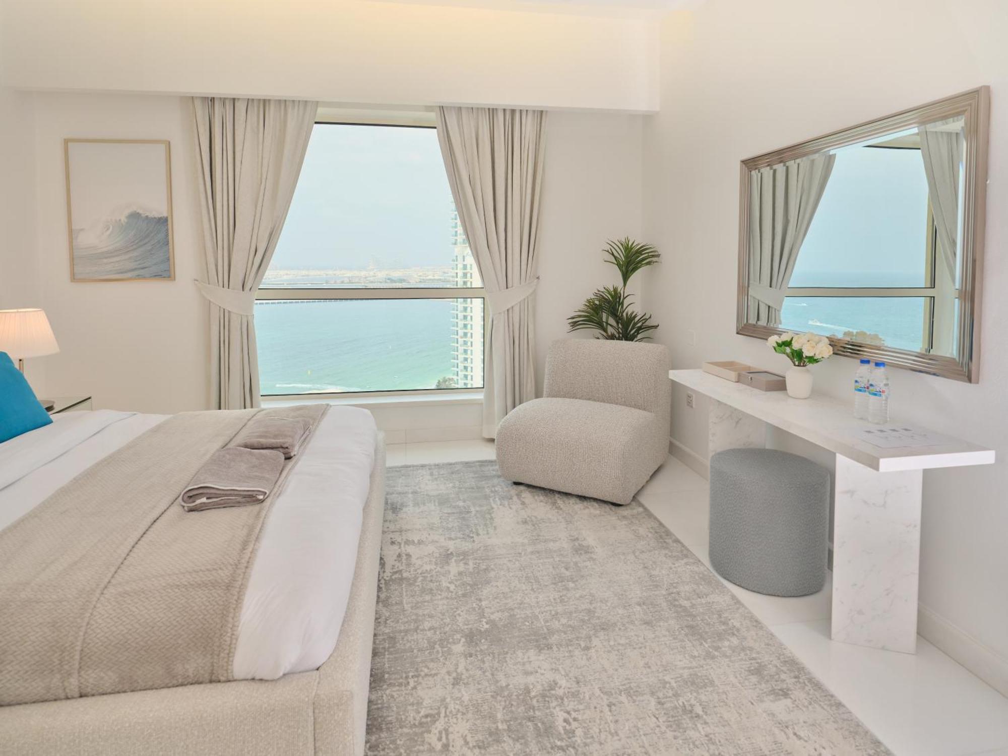 דובאי Jbr Beachfront Luxe Apartment All Rooms Sea Facing מראה חיצוני תמונה
