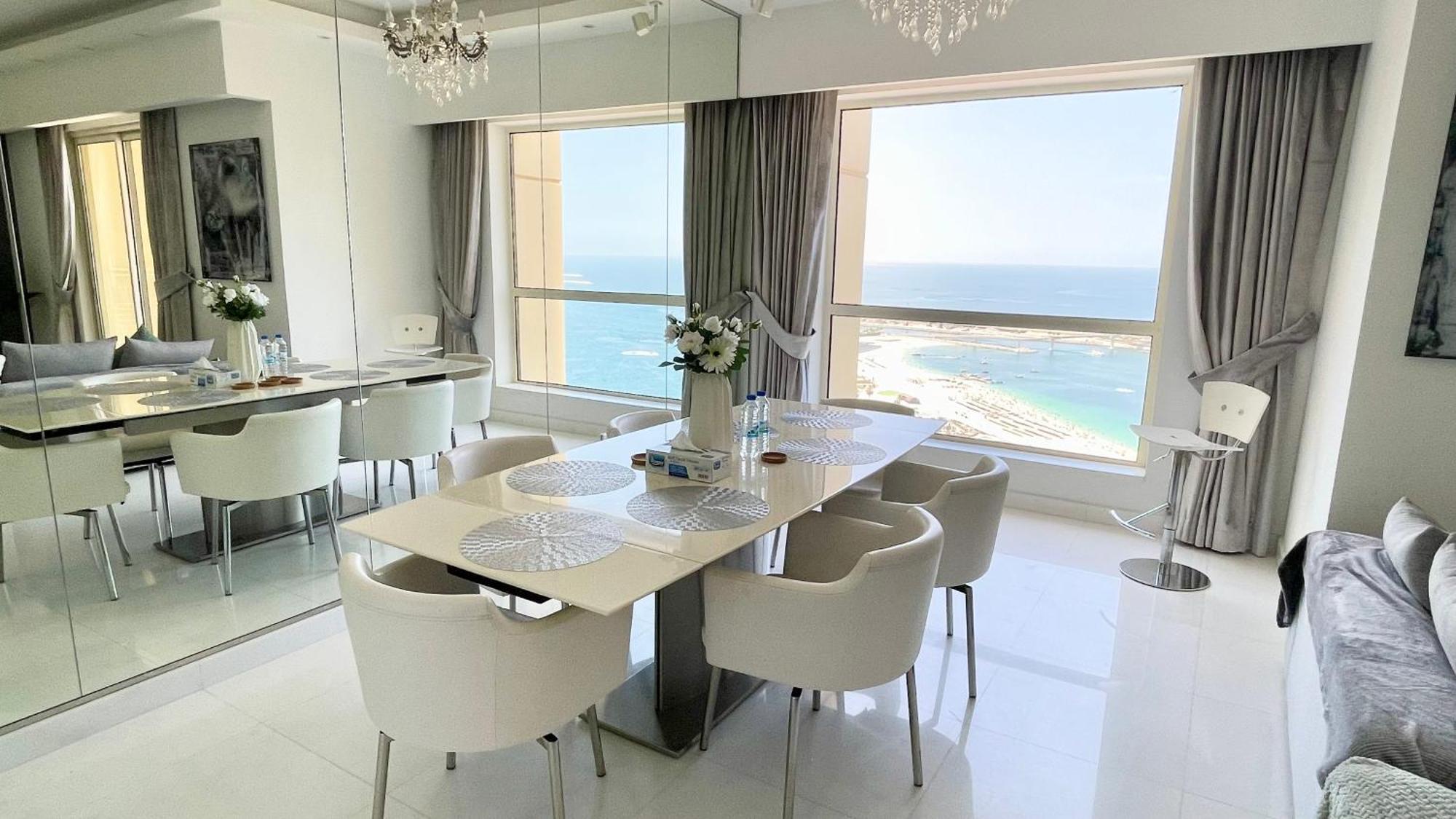 דובאי Jbr Beachfront Luxe Apartment All Rooms Sea Facing מראה חיצוני תמונה